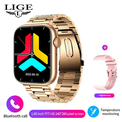 New Smart Watch 2025 Wireless Charging Smartwatch Bluetooth Calls Men Women Smartwatches Fitness Bracelet Custom Watch Face